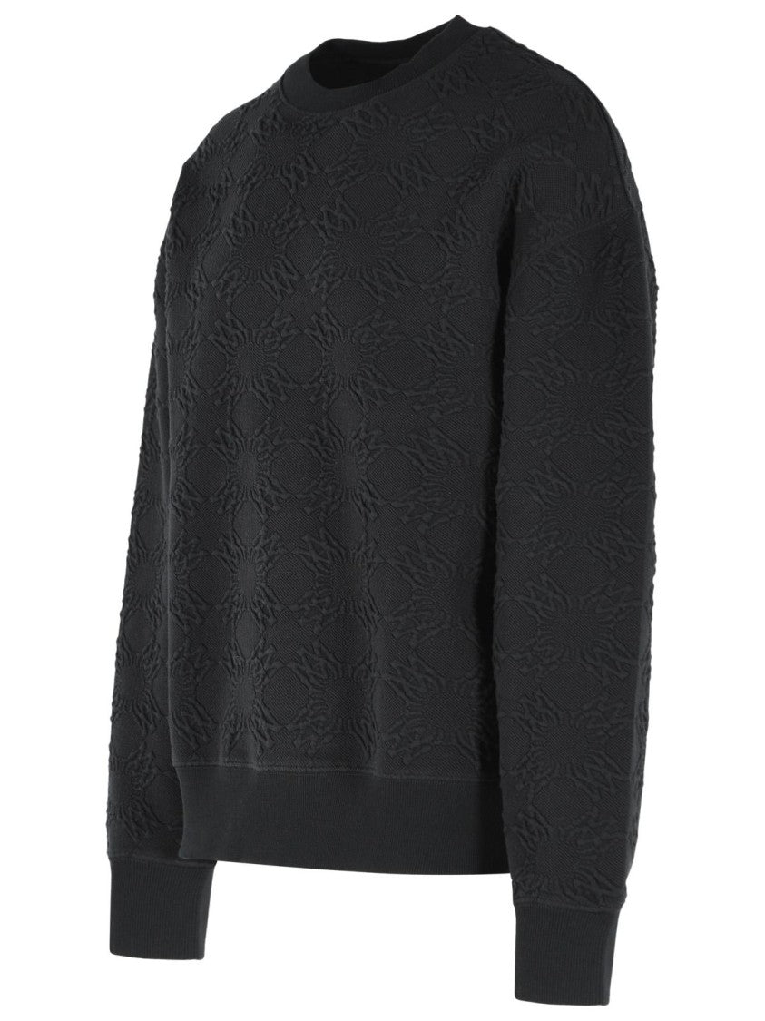 Amiri 'Ma Quad' Black Cotton Blend Sweatshirt