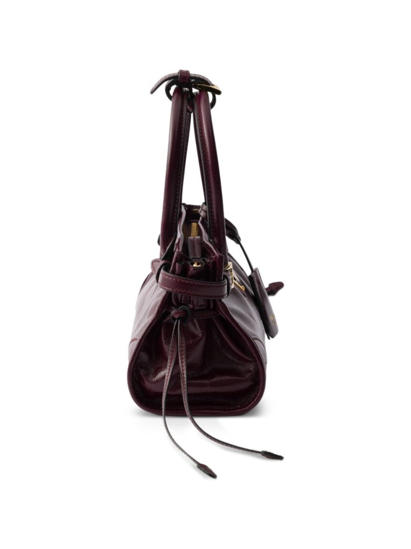 Prada Smooth Leather Drawstring Bag