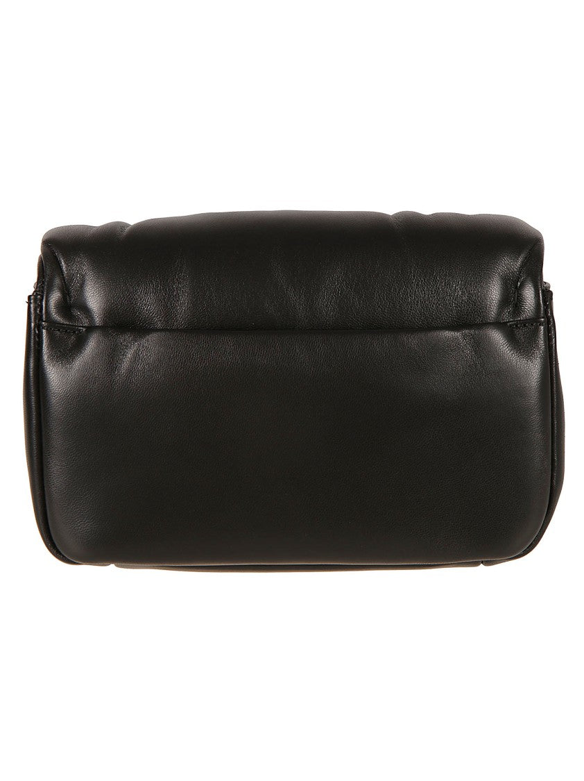 Roger Vivier Lambskin Pleated Handbag With Metallic Clasp