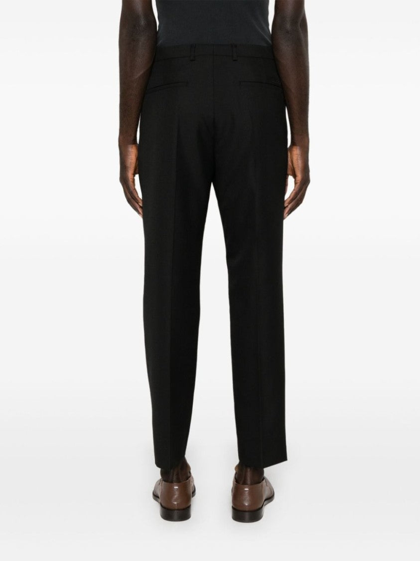 Gucci Logo-Embroidered Twill Tailored Trousers