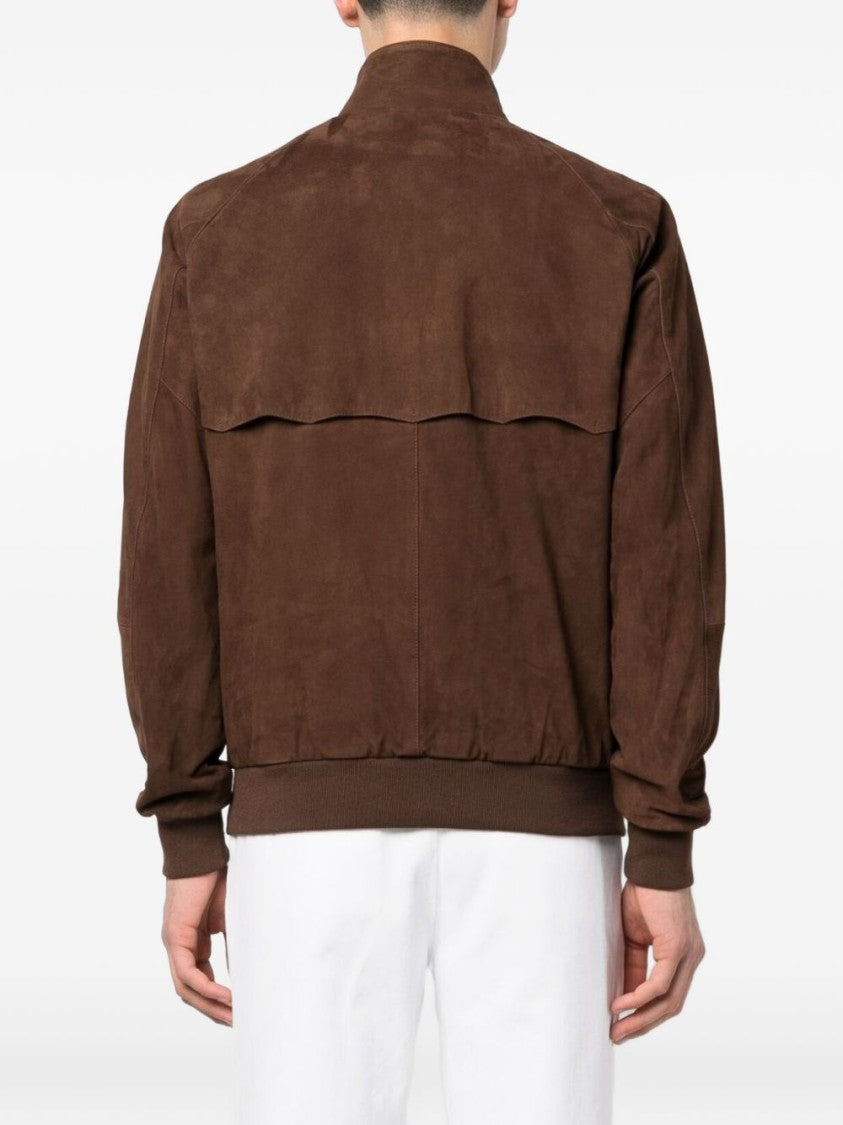 Baracuta Chocolate Brown Suede G9 Bomber Jacket