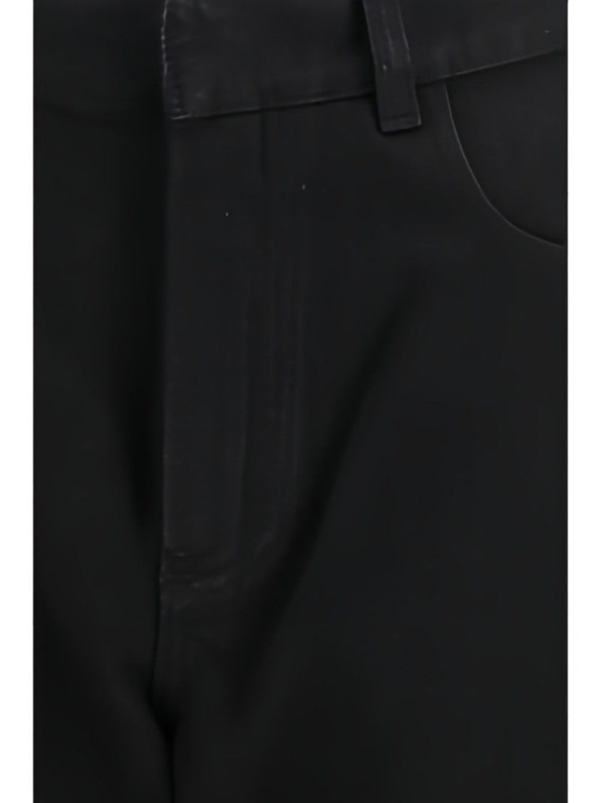 Alaïa High-Waist Five-Pocket Wide-Leg Pants