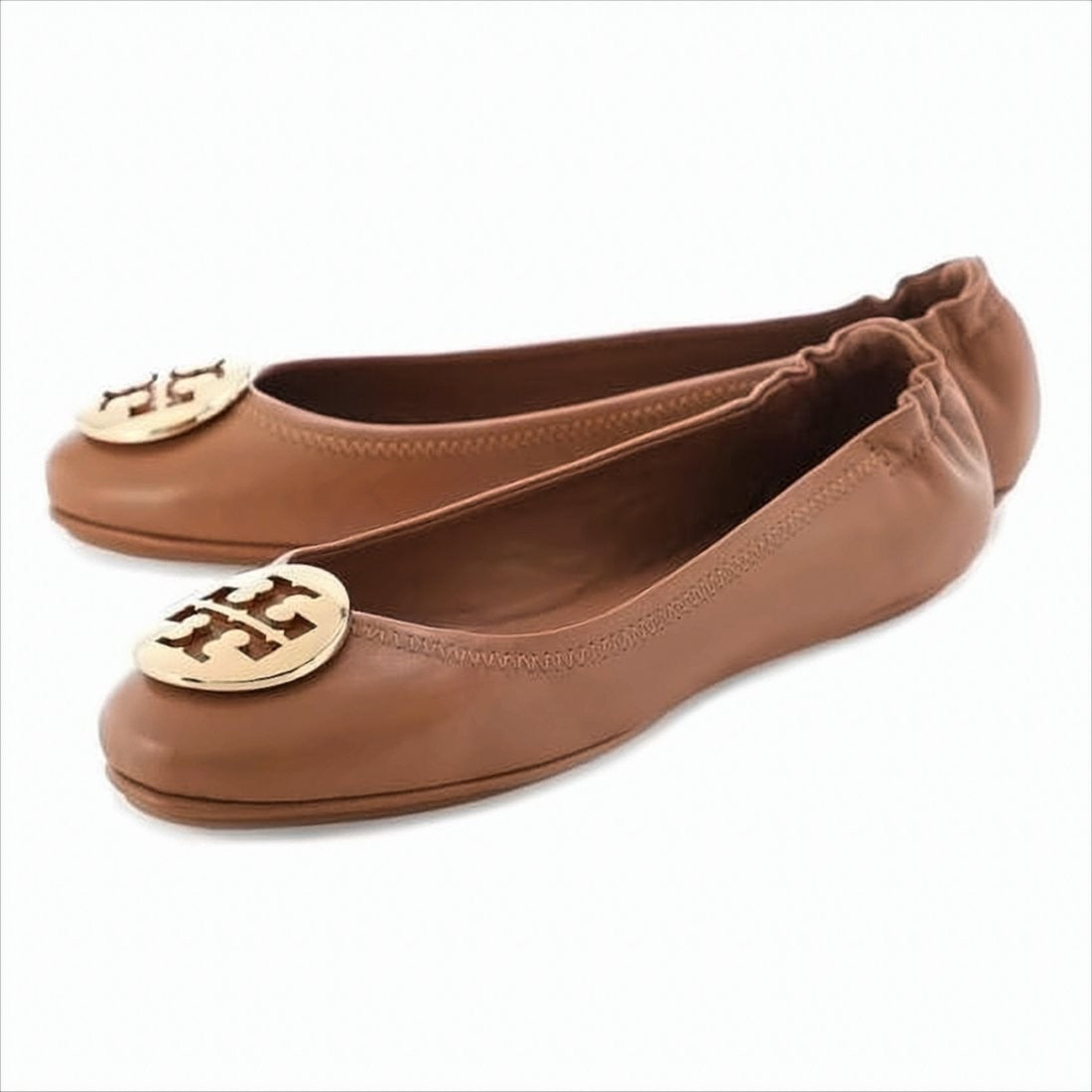 Tory Burch Mini Travel Lambskin Leather Ballerina Flats