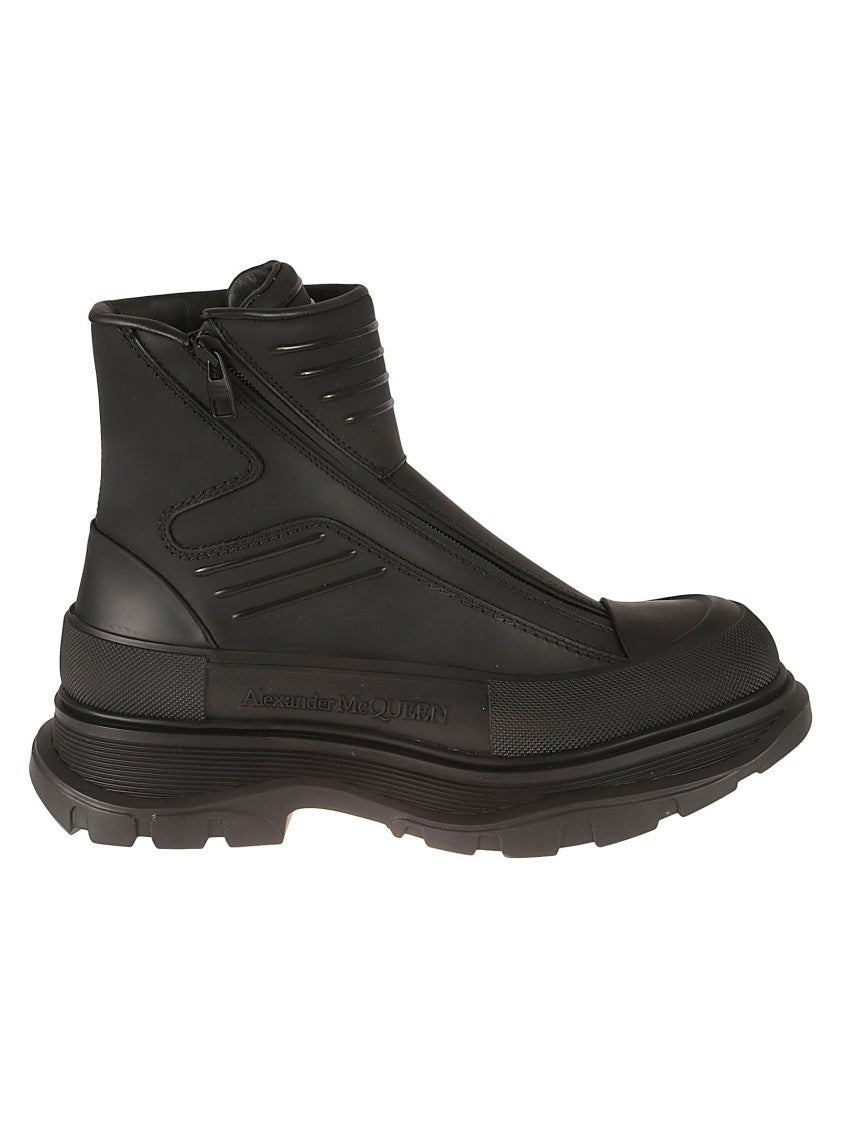 Alexander Mcqueen High-Top Leather Boots