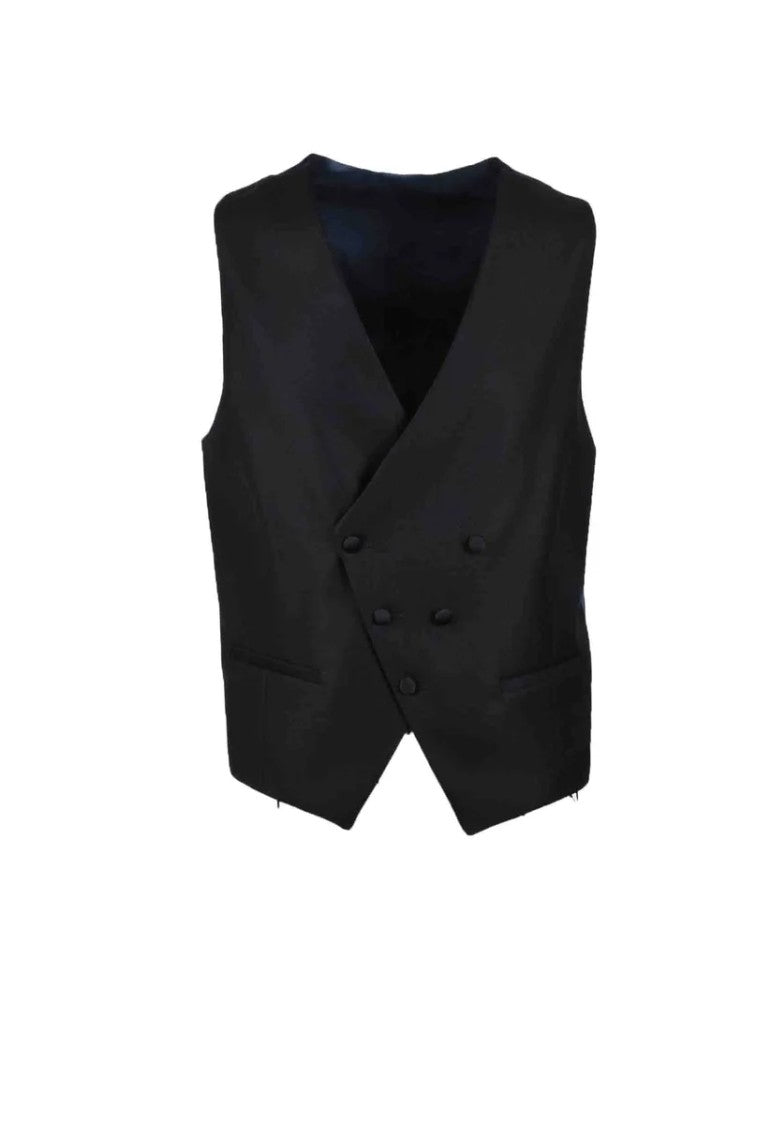 Alessandro Dell Acqua Double-Breasted Polyester-Blend Vest
