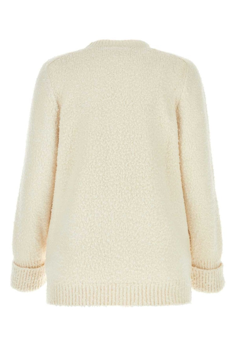 Maison Margiela Ivory Cotton Blend Sweater