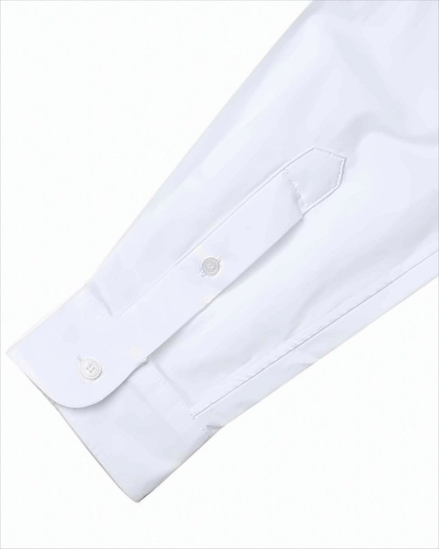 Kenzo Long-Sleeve Button-Up Shirt With Crisp Collar And Embroidered Logo