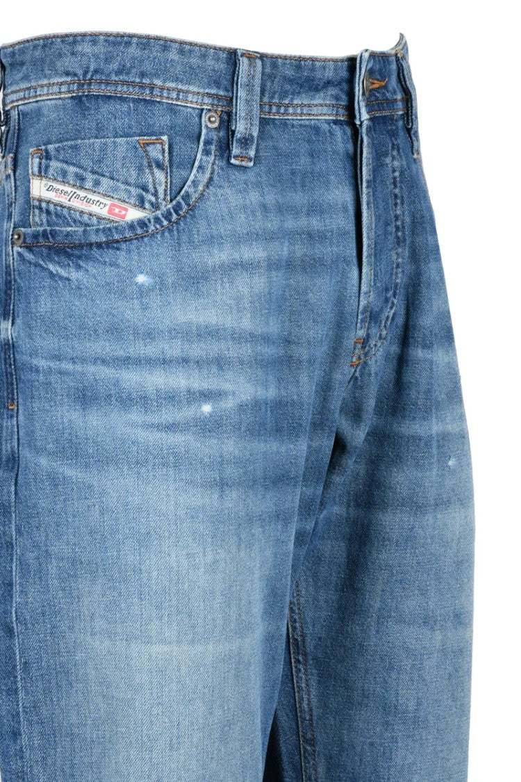 Diesel Blue Markee Straight Cotton Jeans