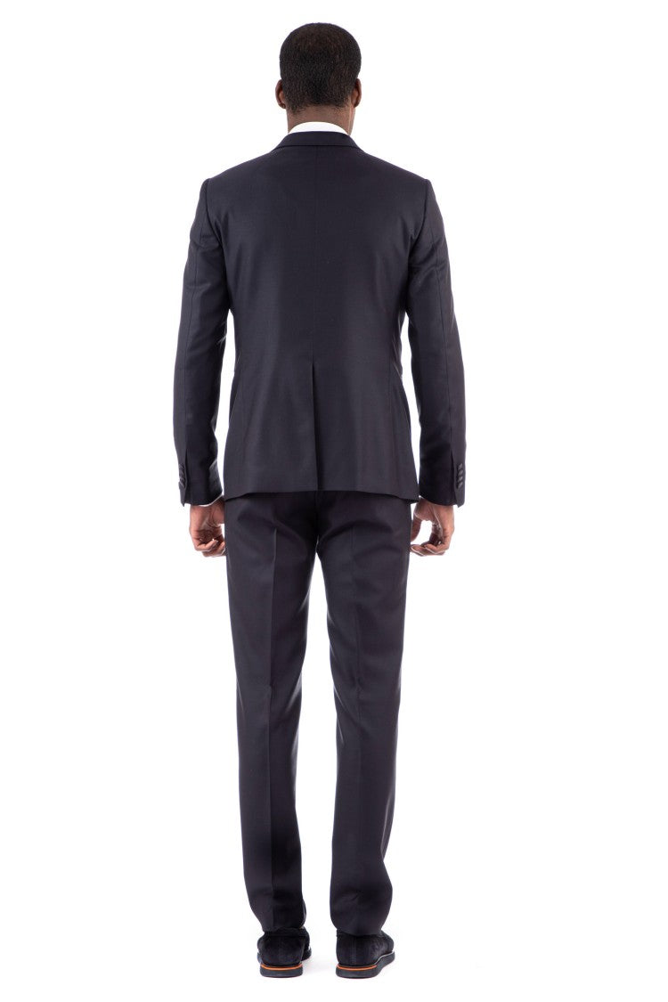 Tagliatore Wool-Silk Suit With Vest Bruce Line