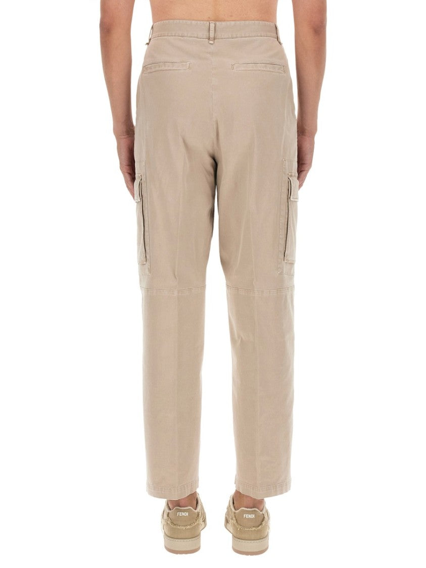 Fendi Straight Leg Gabardine Pants