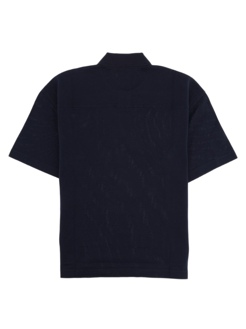 Saint Laurent Cassandre Piqué Cotton Polo Shirt