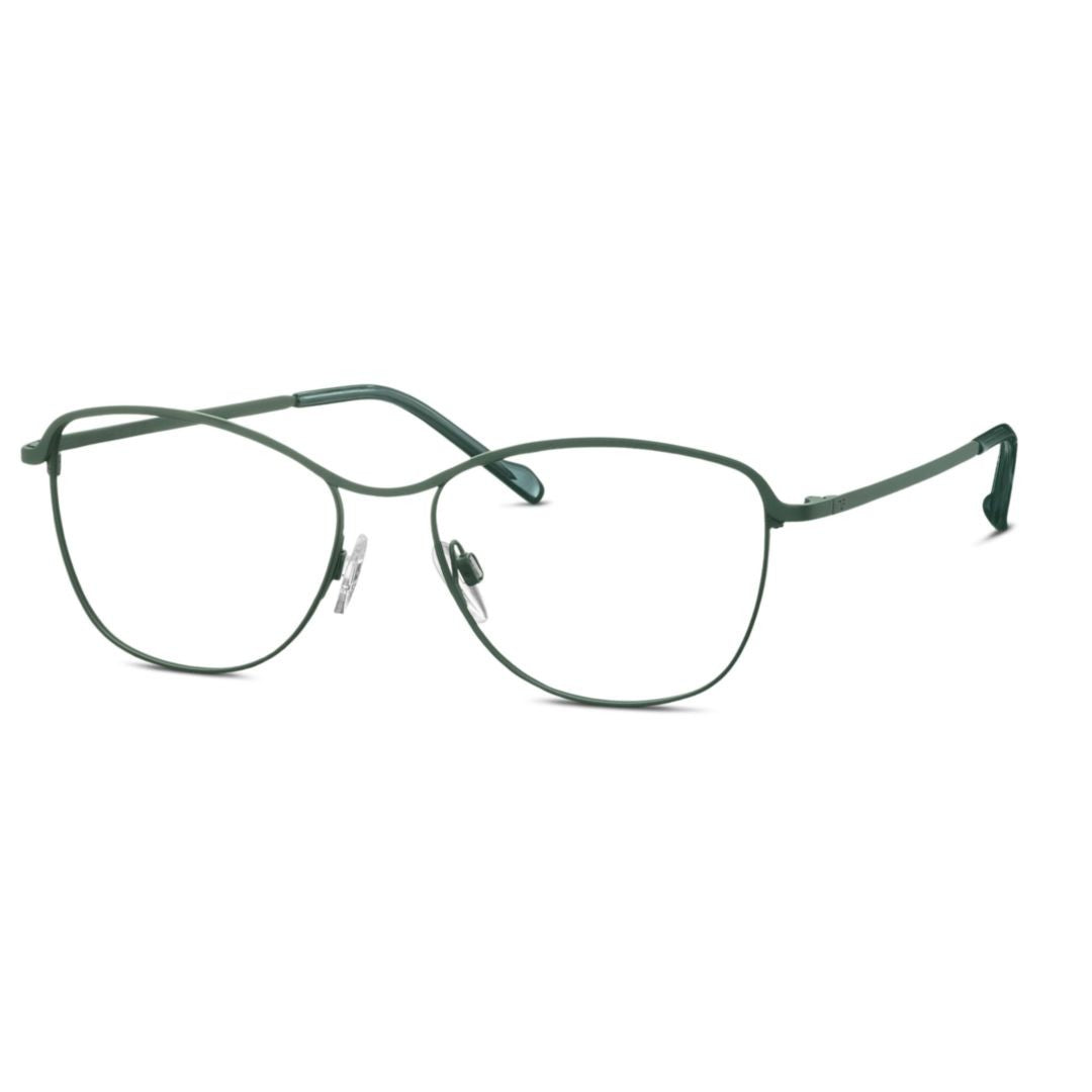 Eschenbach Titanflex Eb 826018 Minimalist Green Metal Frame Eyeglasses