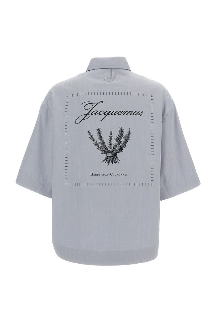 Jacquemus Light Blue La Chemise Gardian Shirt