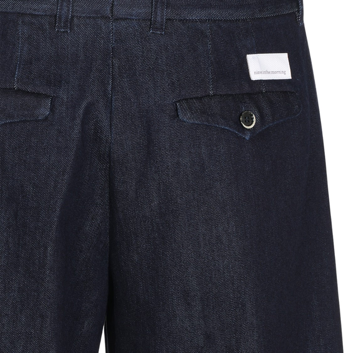 Nine In The Morning Wide-Leg Denim Jeans With High Waist And Minimalist Design
