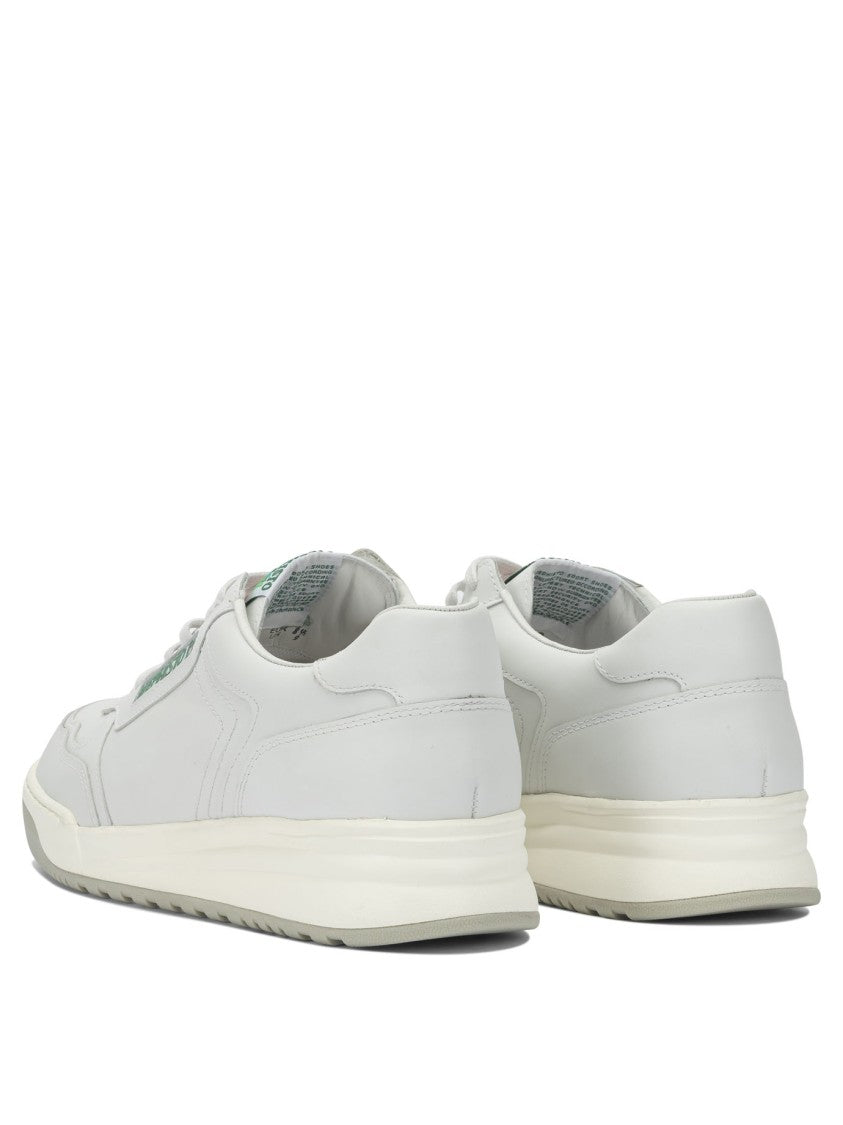 Mephisto Smooth Leather Round-Toe Sneakers