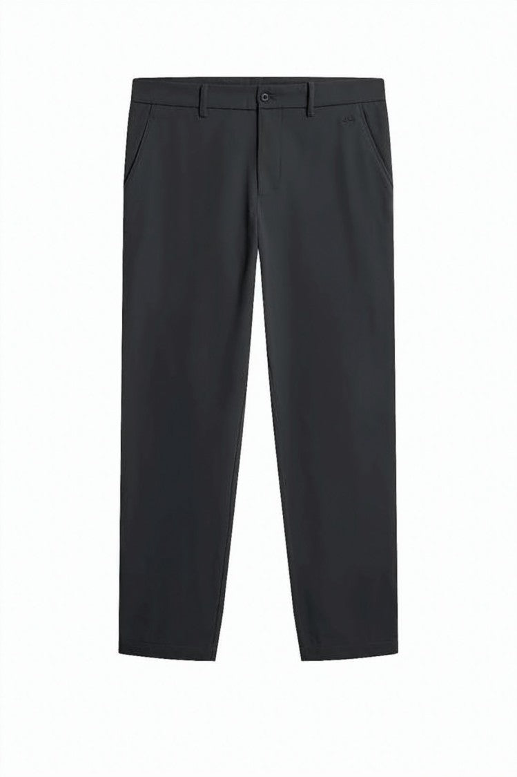 J Lindeberg Minimalist Black Straight Pants With Tailored Fit