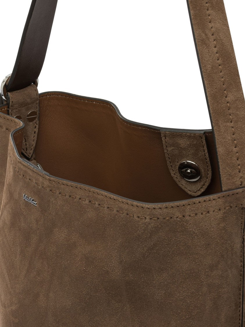 Max Mara "Archetipo" Suede Shoulder Bag