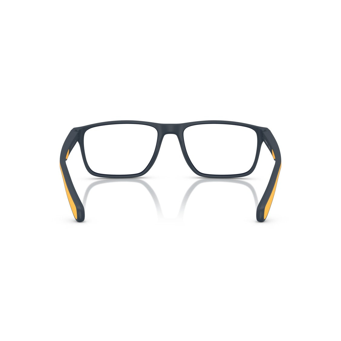 Emporio Armani 0Ea3233 Rectangular Eyeglass Frames In Matte Black With Vibrant Accents