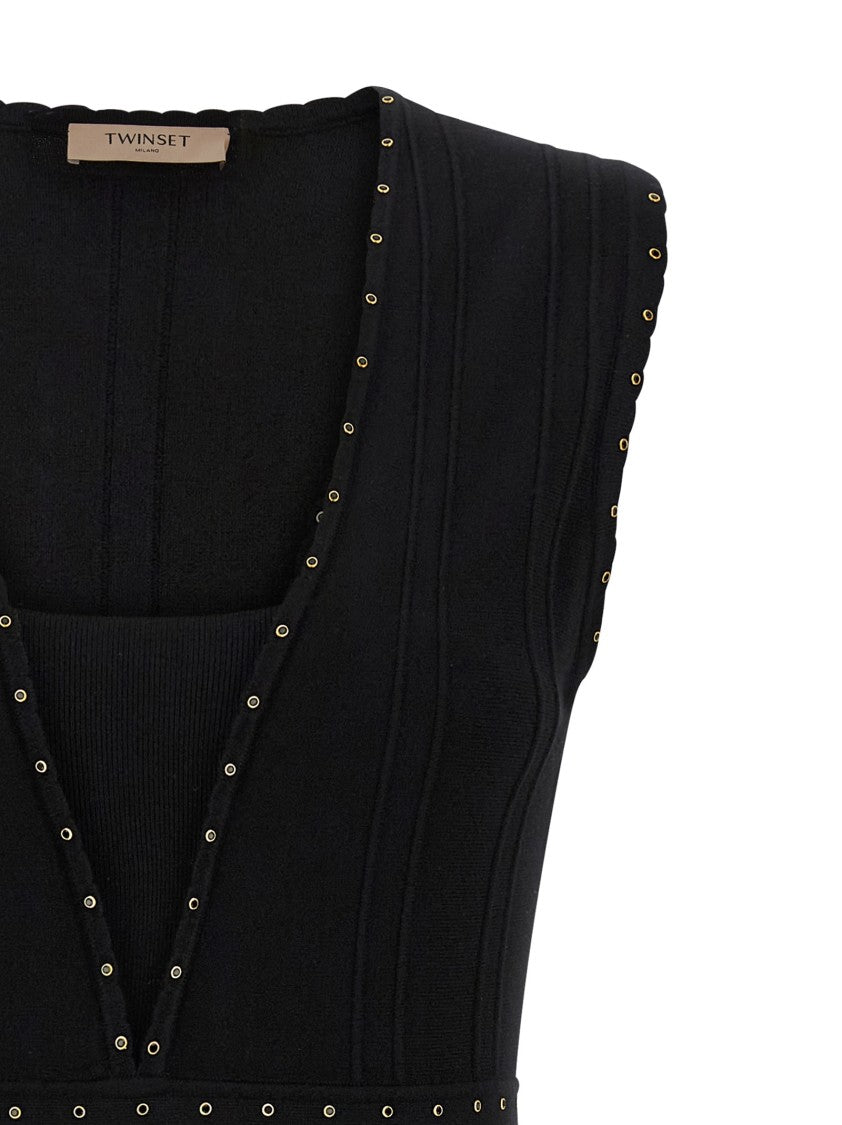 Twin-Set Rhinestone Studded Dress