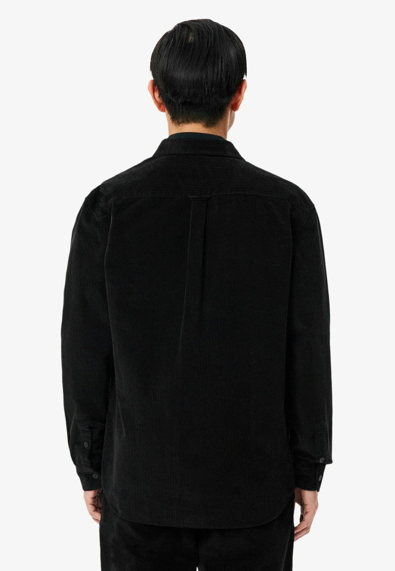 Lacoste 37/50 Black Corduroy Shirt