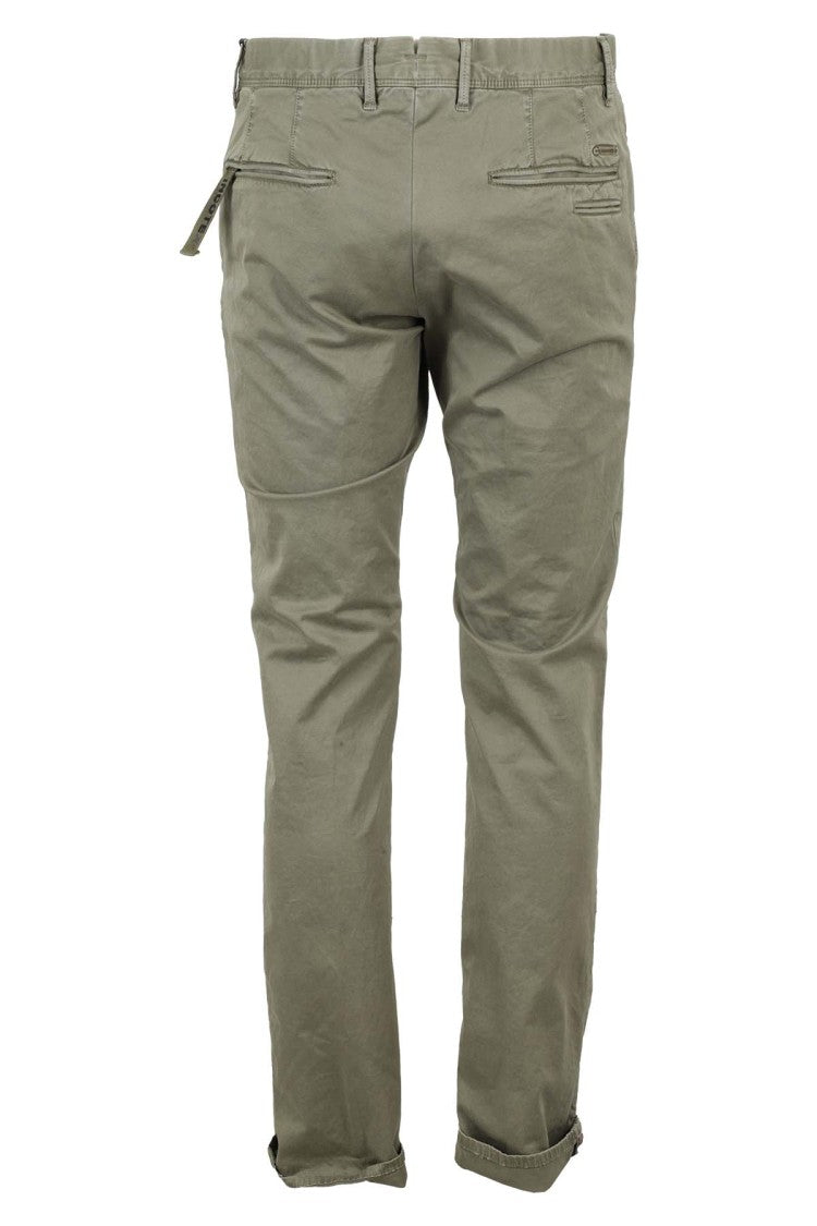 Slacks Regular Fit Olive Green Gabardine Slacks