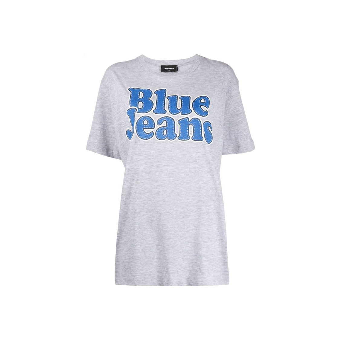 Dsquared2 Graphic Cotton T-Shirt With Ribbed Trim