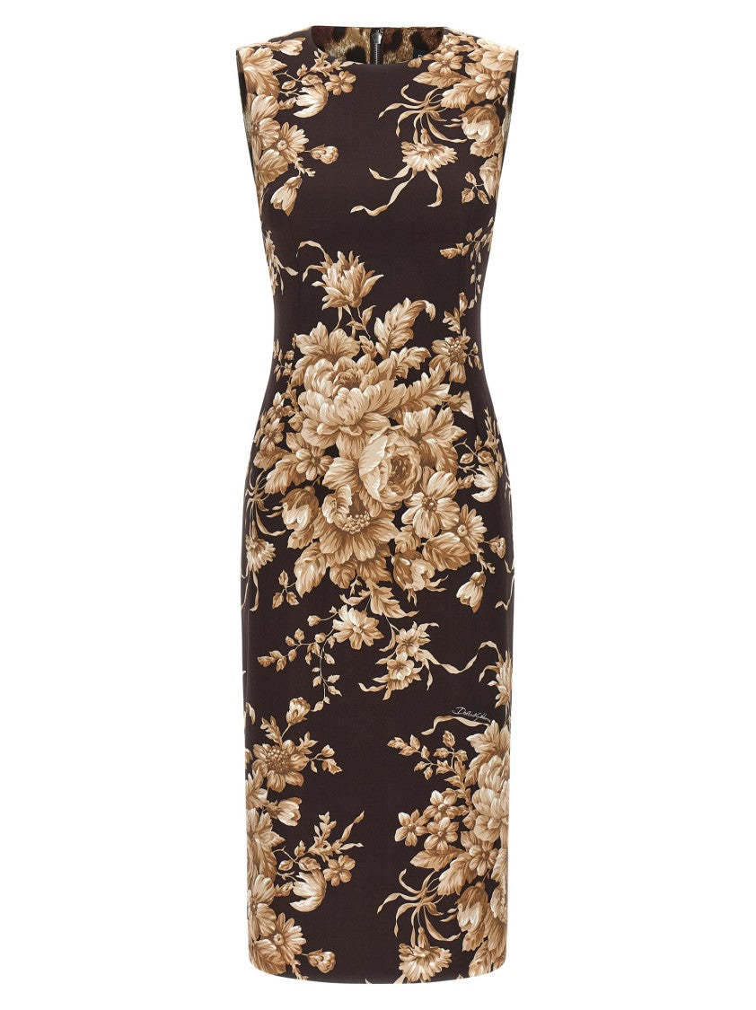 Dolce & Gabbana Rose Print Dress