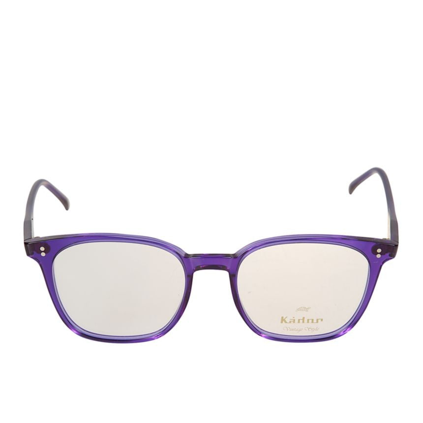 Kador Quadro/K-53 Translucent Purple Square-Frame Kador Eyeglasses