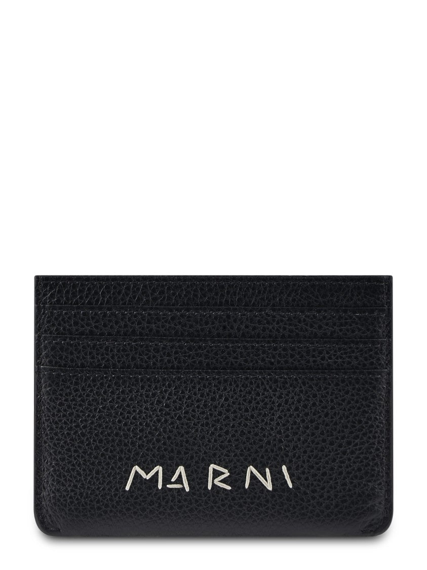 Marni Textured Leather Cardholder Wallet