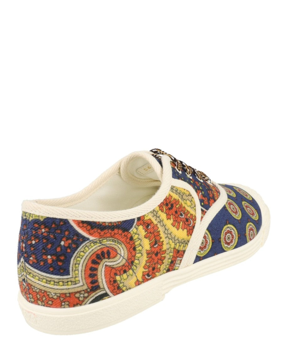 Valentino Paisley Print Bay By Bay Low-Top Sneakers