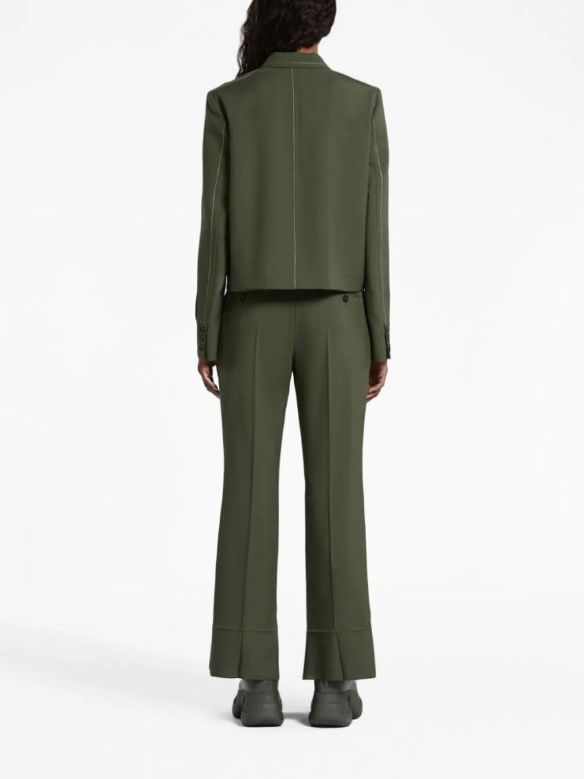 Marni Tailored Green Trousers