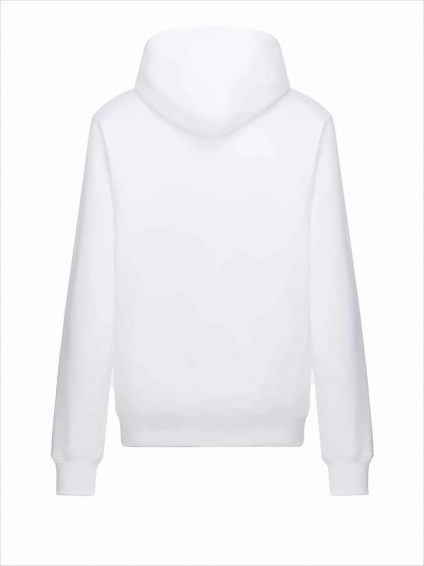 Christian Dior Hooded Sweatshirt With Multicolored Pattern Detail