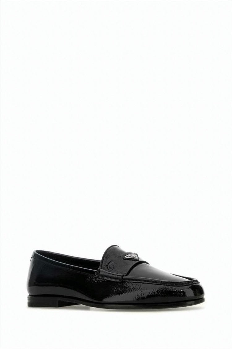 Prada Polished Calf Leather Loafers