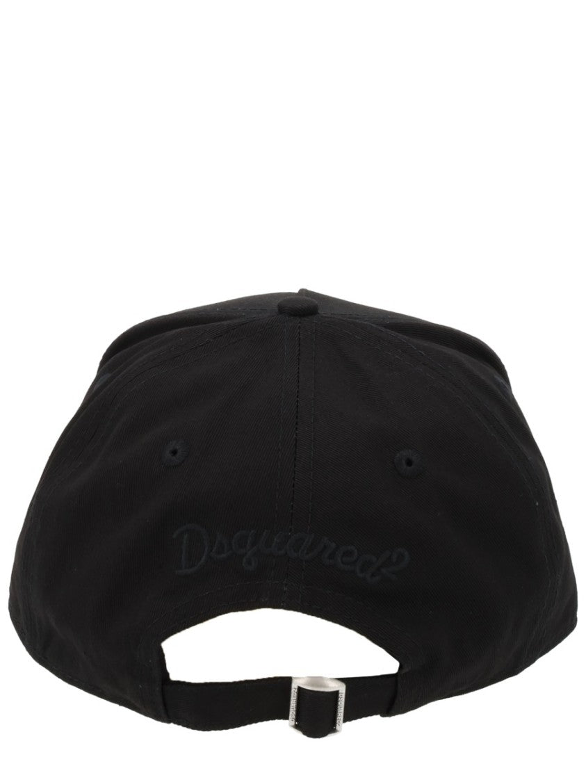 Dsquared2 Rebels Raised Embroidered Text Hat