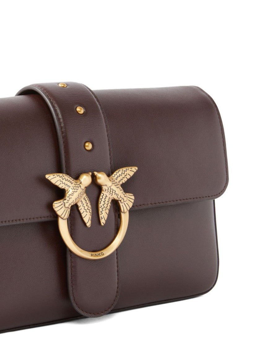 Pinko Rectangular Leather Shoulder Bag