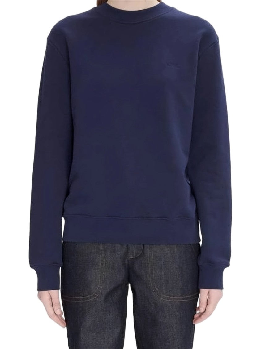 A.P.C. Long-Sleeve Crewneck Sweatshirt With Ribbed Cuffs