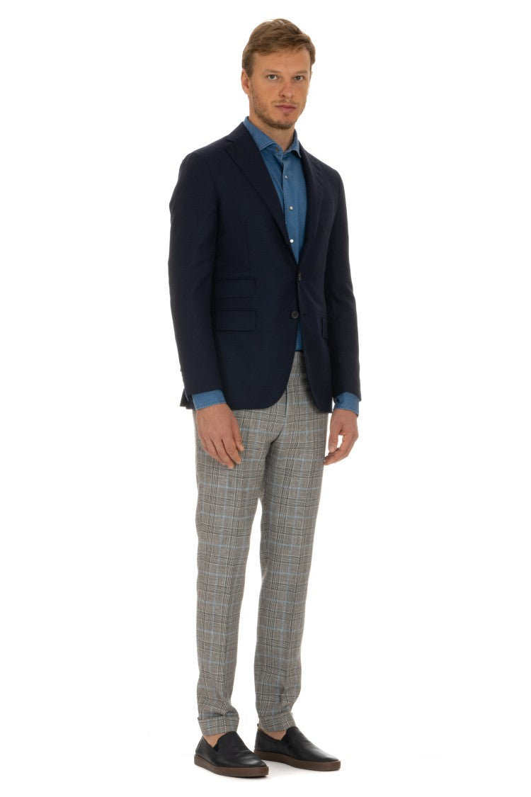 Caruso Lq Parma Hopsack Wool Tailored Jacket