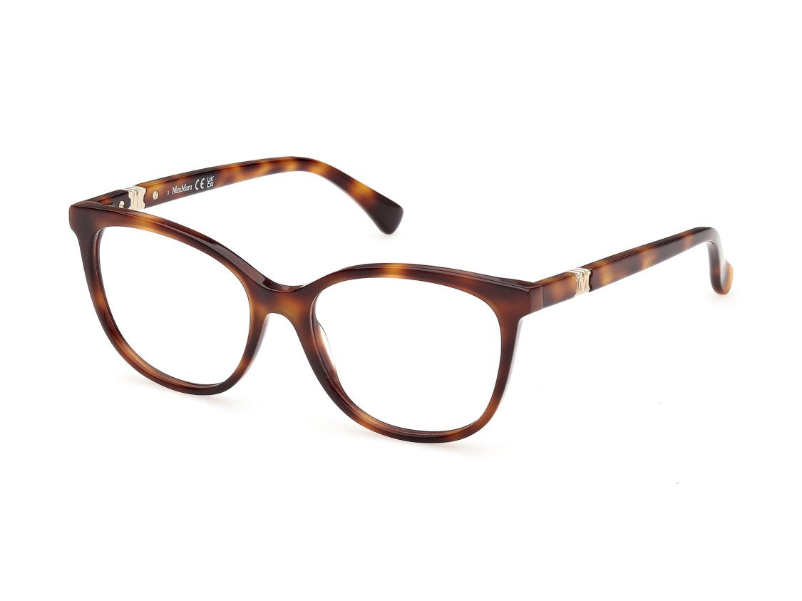Max Mara Tortoiseshell Mm5238 Oversized Square Eyeglasses
