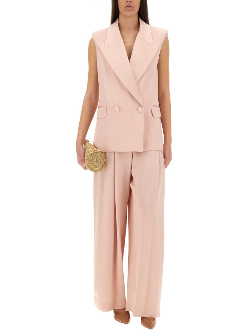 Nina Ricci Double-Breasted Sleeveless Jacket