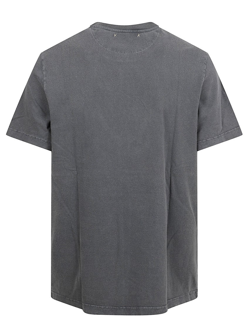Golden Goose Lightweight Jersey T-Shirt With Distressed Finish