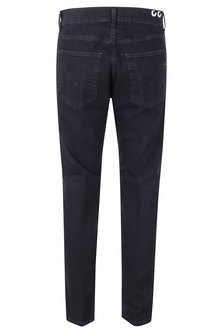 Dondup Blue Black Dian Tapered Leg Skinny Pants