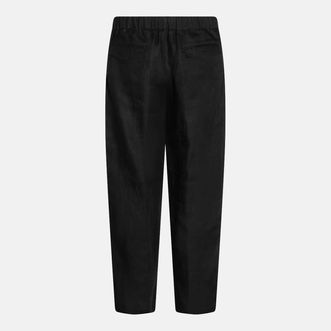 Lardini Straight Leg Trousers With Textured Fabric And Elastic Waistband