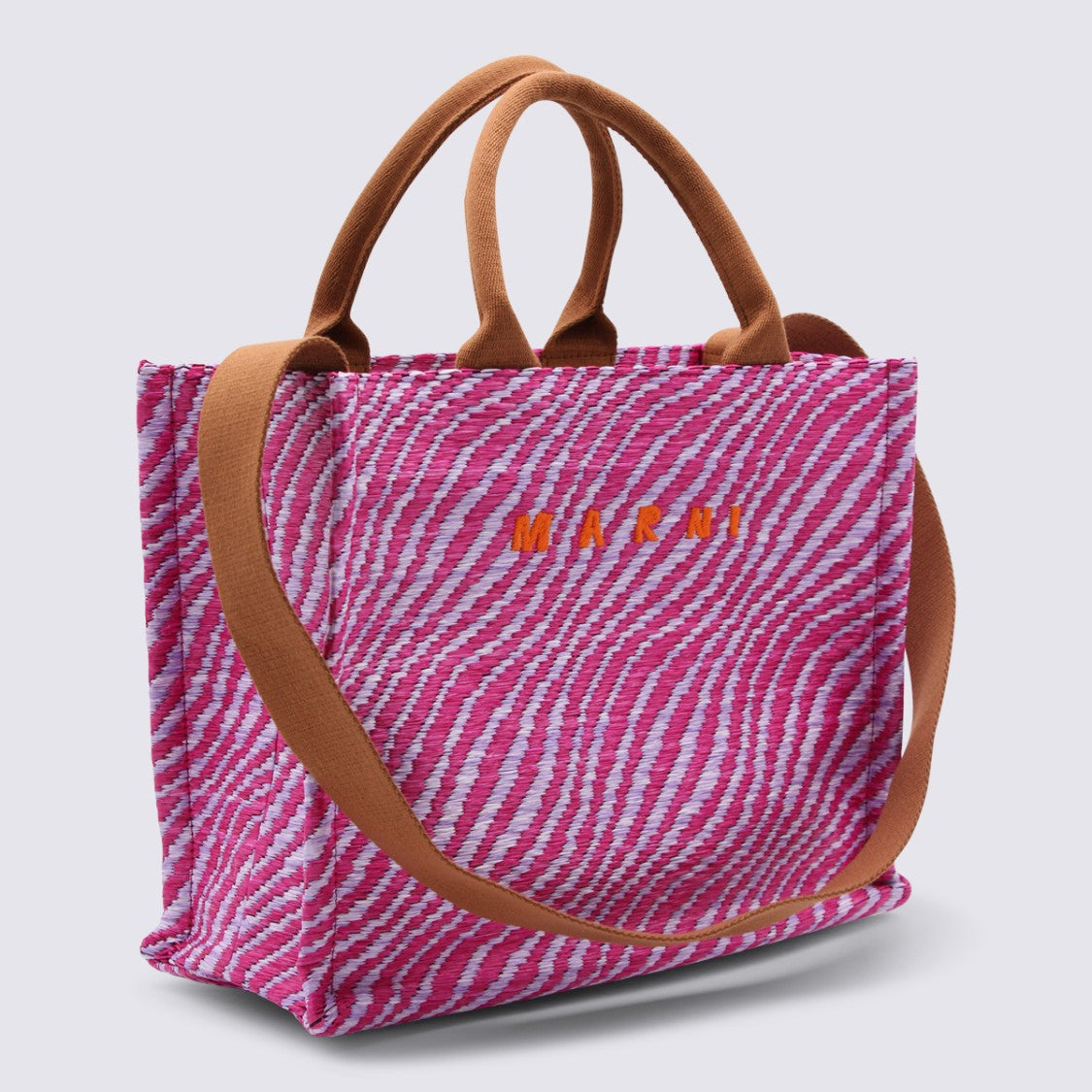 Marni Pink Patterned Tote Bag