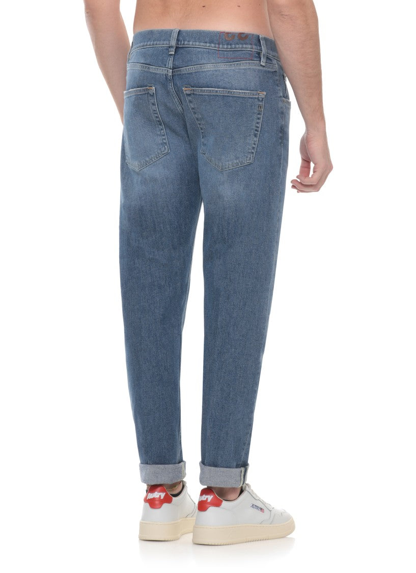 Dondup Blue Icon Cotton Jeans