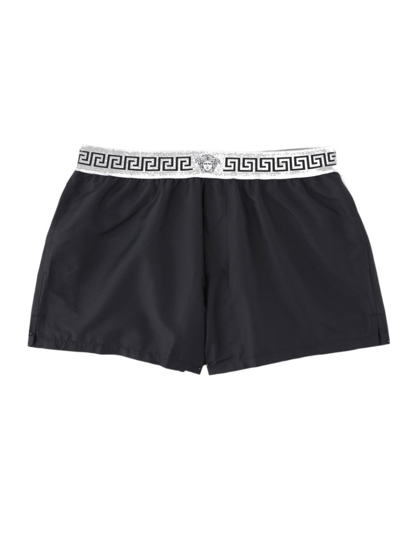 Versace Black Greek Key Belt Underwear