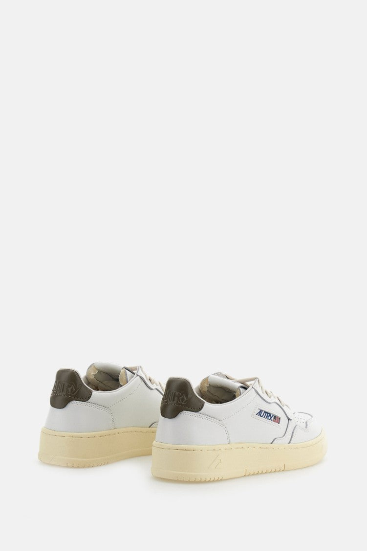 Autry White Medalist Low Leather Sneakers