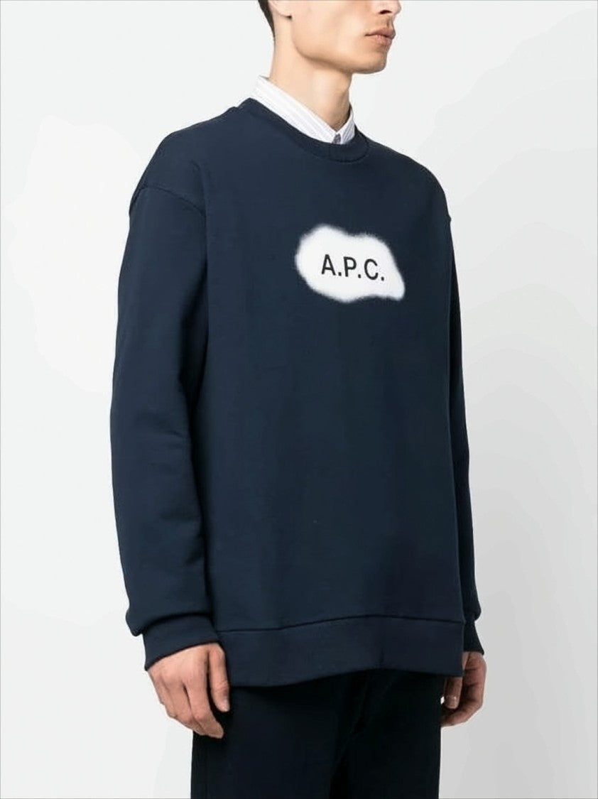 A.P.C. Dark Navy Long Sleeve Sweatshirt