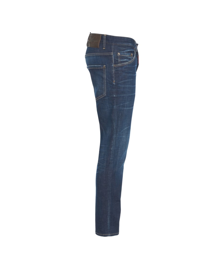 Dsquared2 Slim Fit Jeans With Classic Five-Pocket Design