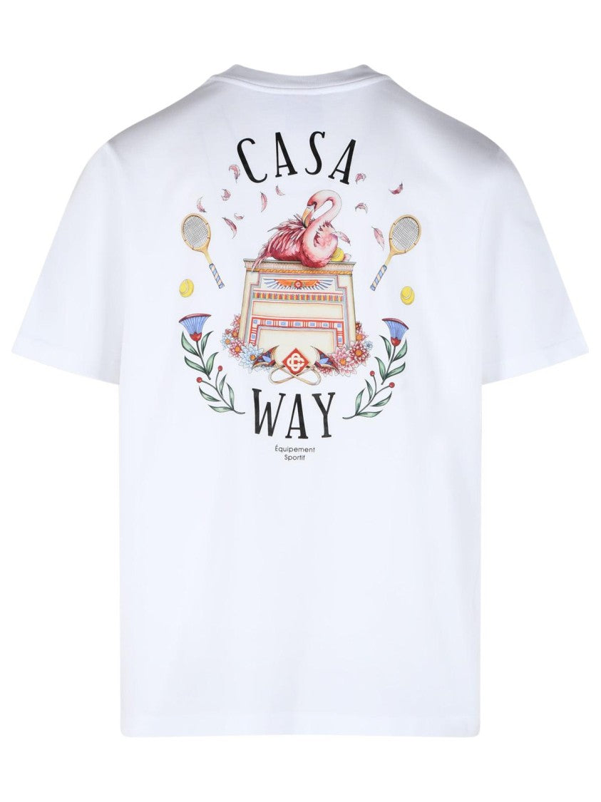 Casablanca 'Casaway' White Cotton T-Shirt