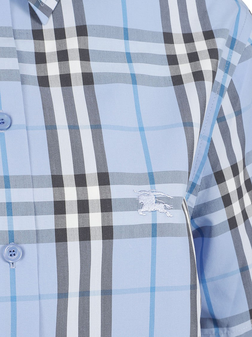 Burberry Cropped Shirt With Classic Check Pattern